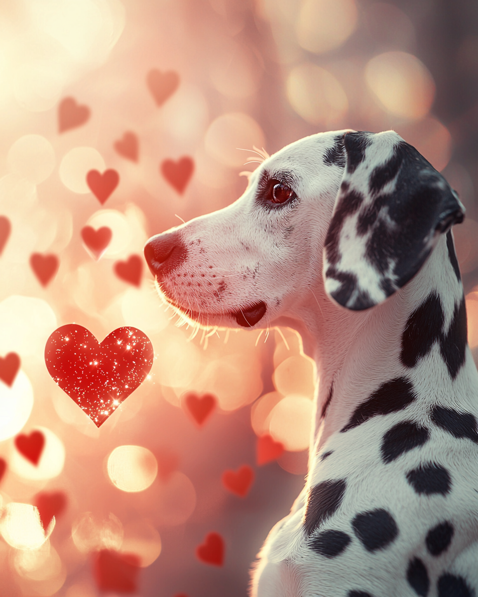 Valentine Bokeh Pup
