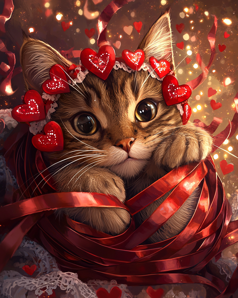 Valentine Ribbon Love