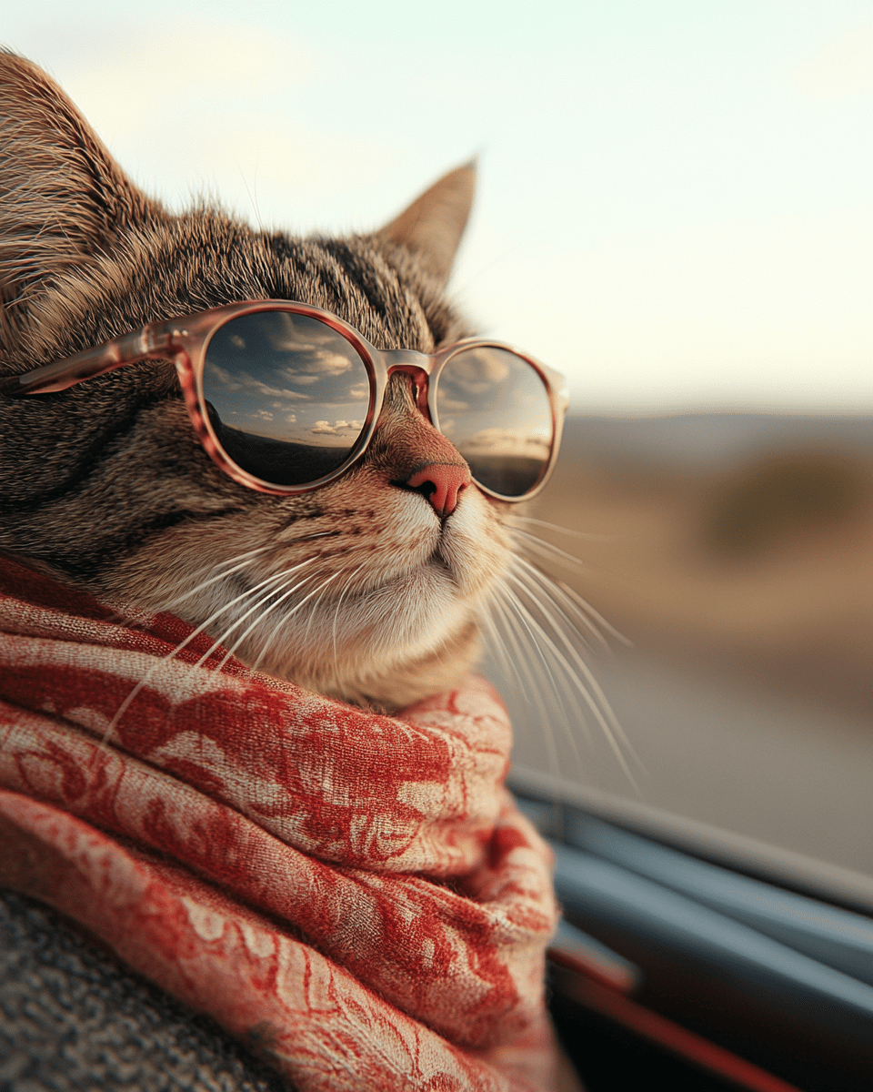 Road Trip Cool Cat