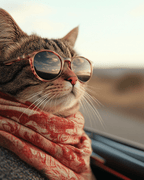 Road Trip Cool Cat