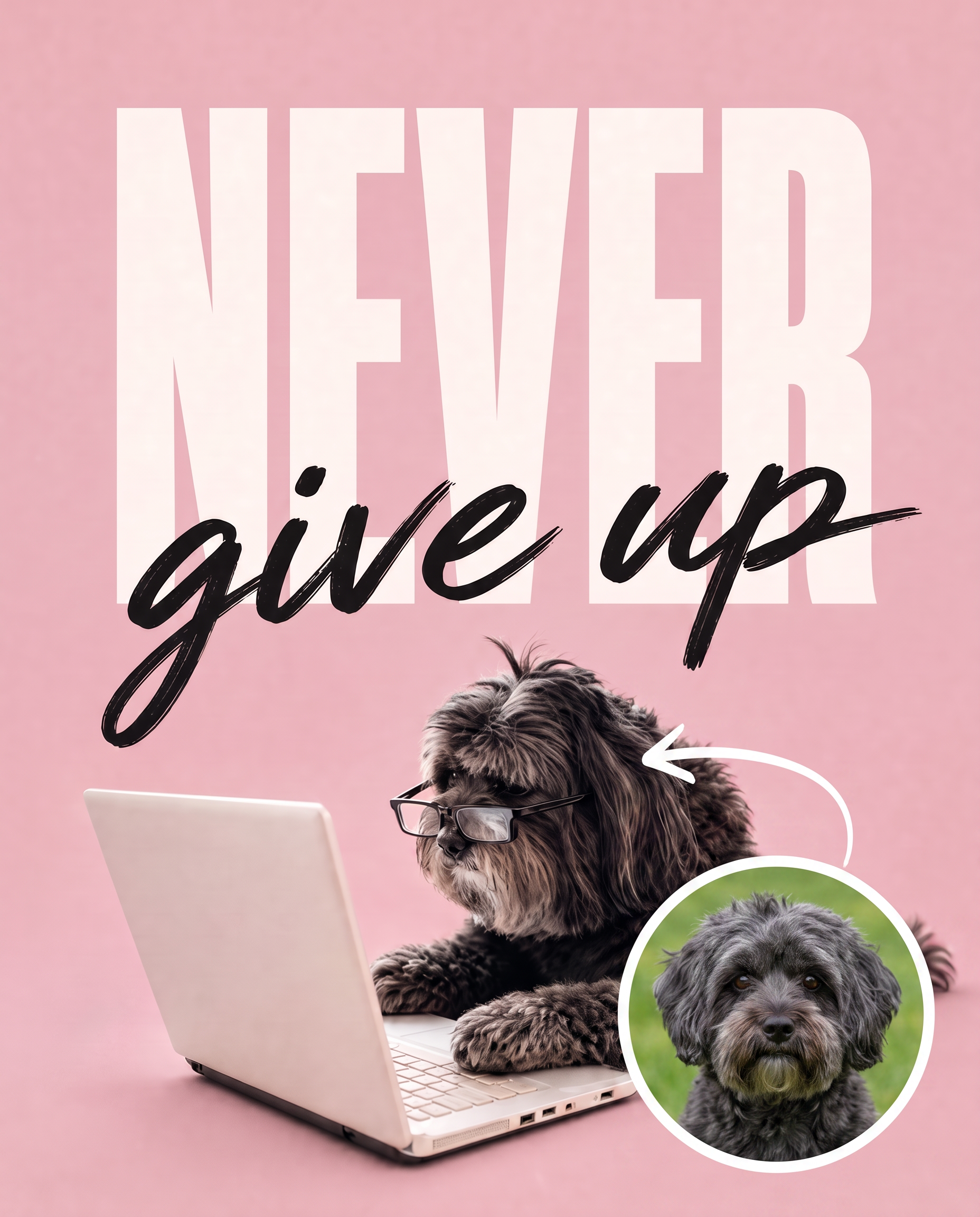 Hustle Never Stops Custom Canvas Print
