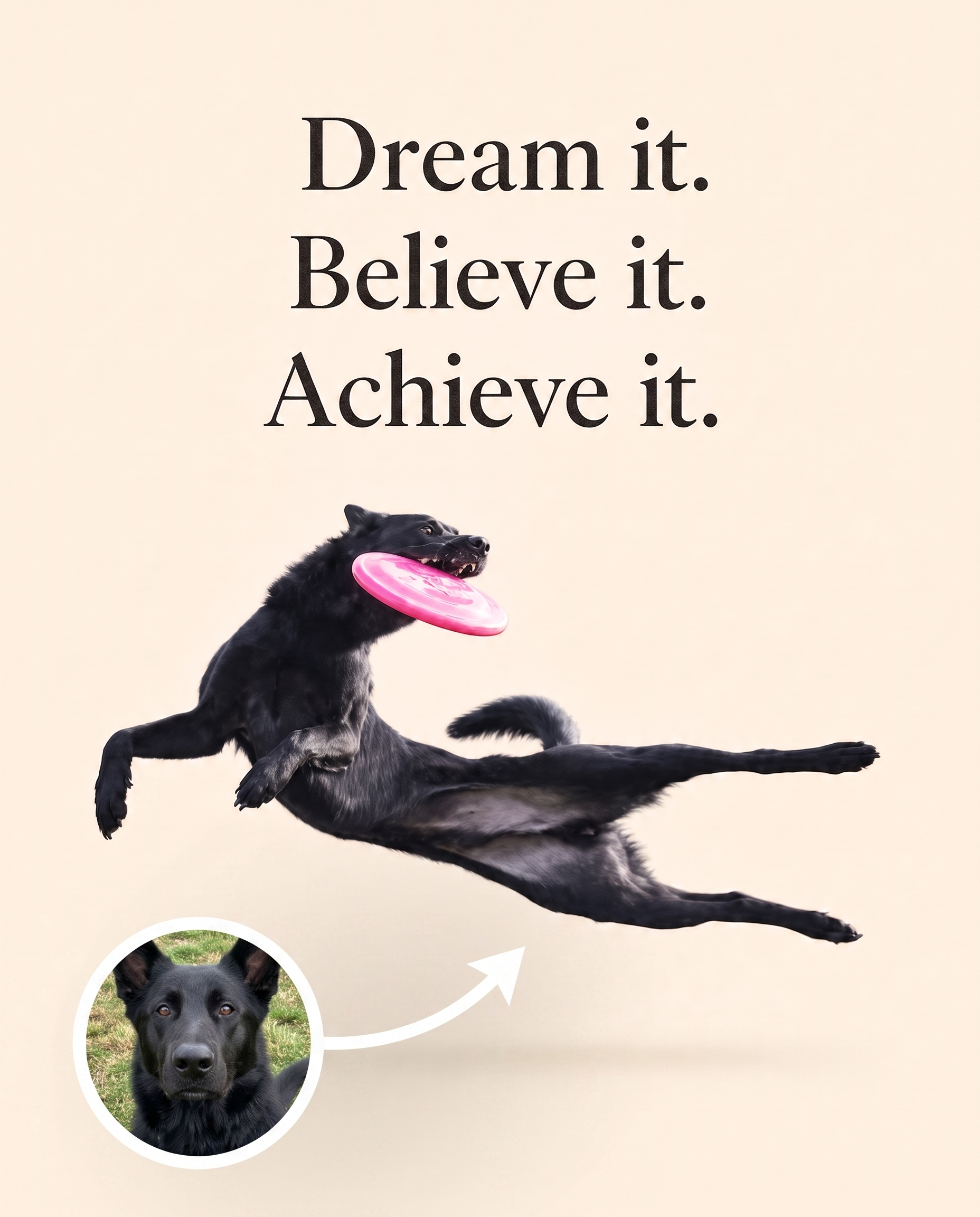 Catch Believe Soar Custom Canvas Print