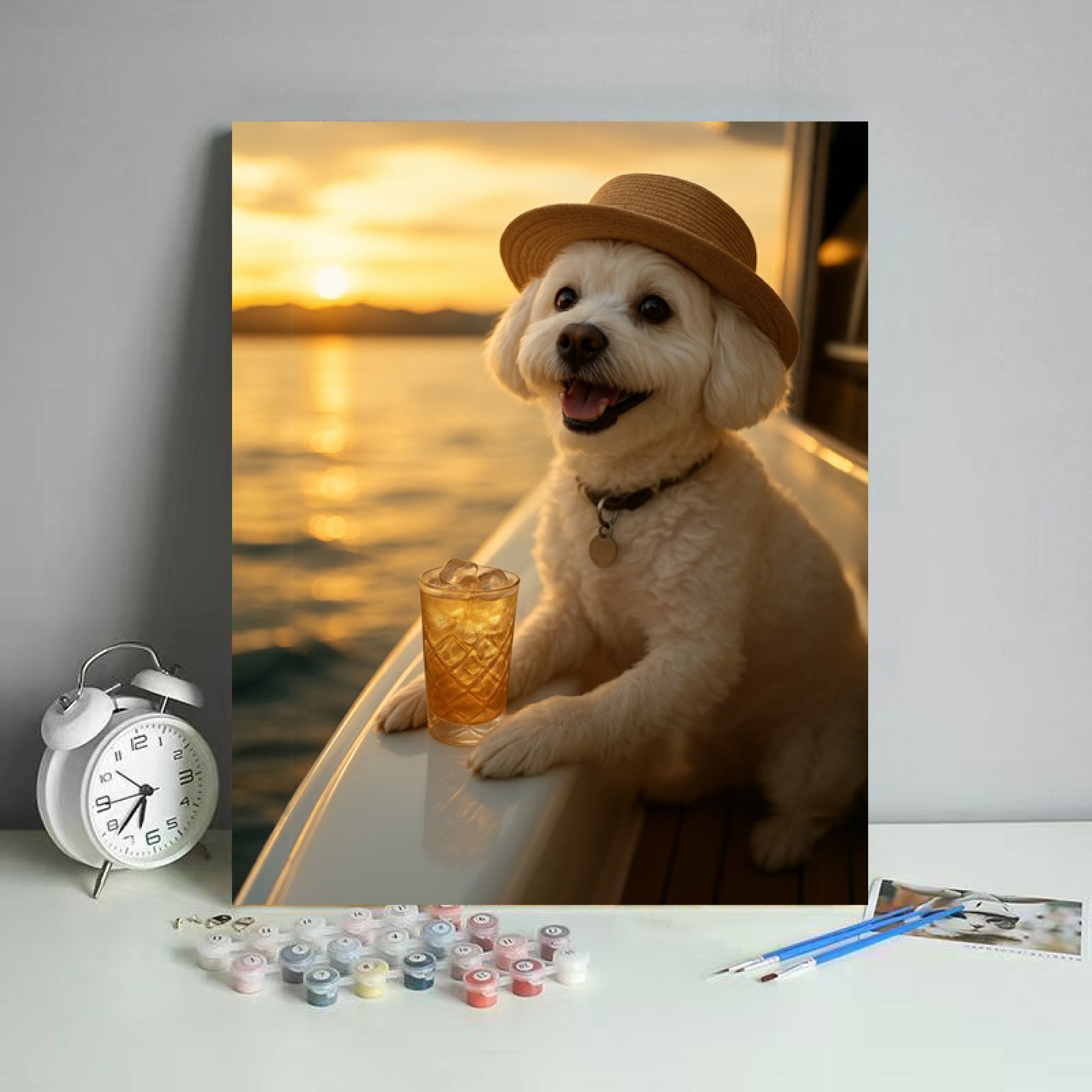 Yacht Whiskey Sunset