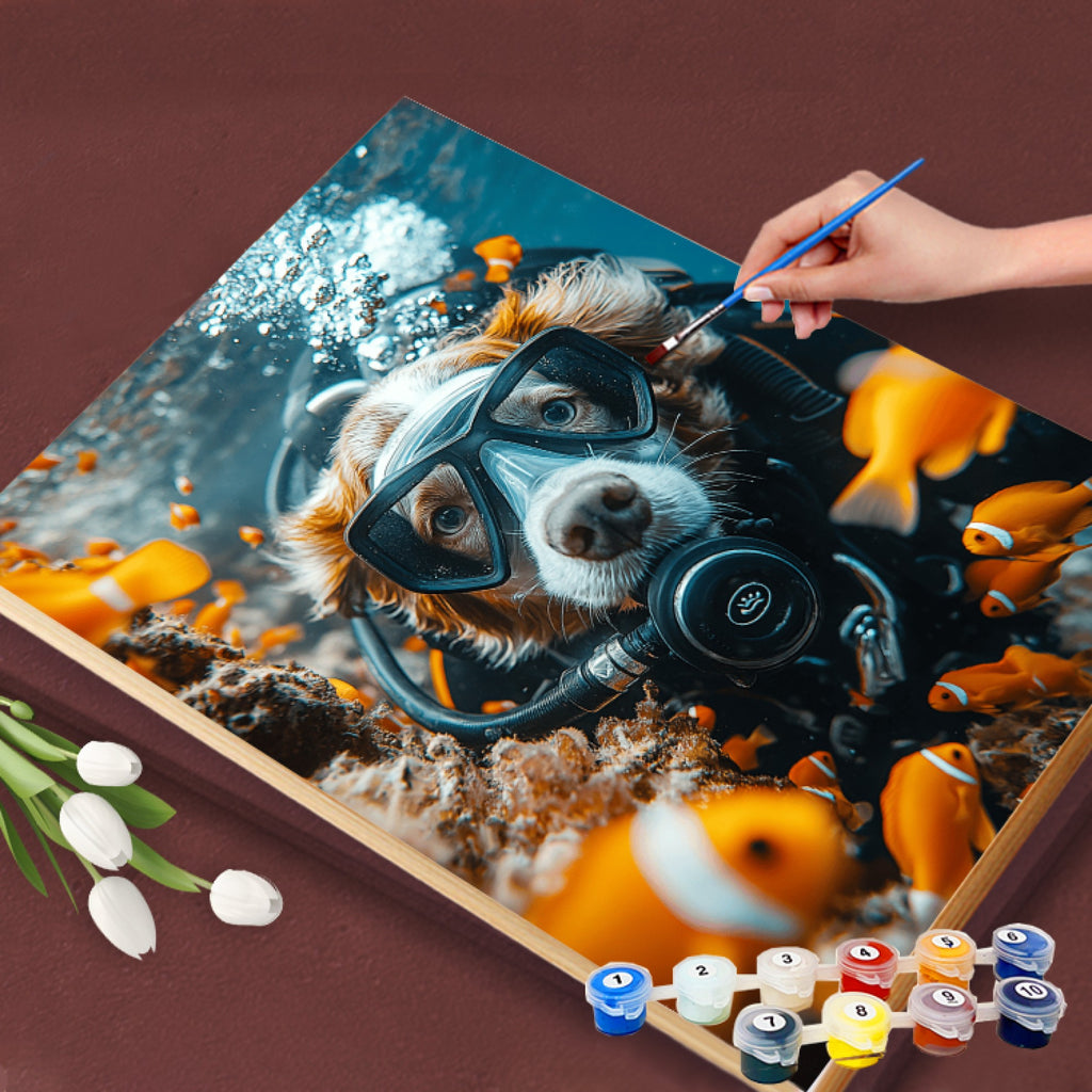Scuba Adventure Paint By Numbers Kit