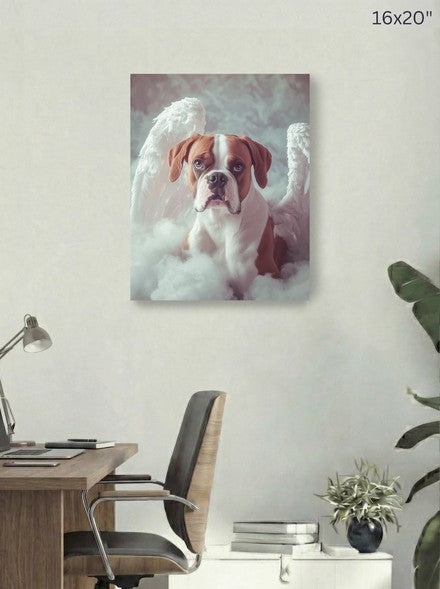 Angel On Clouds Canvas Print