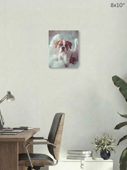Angel On Clouds Canvas Print