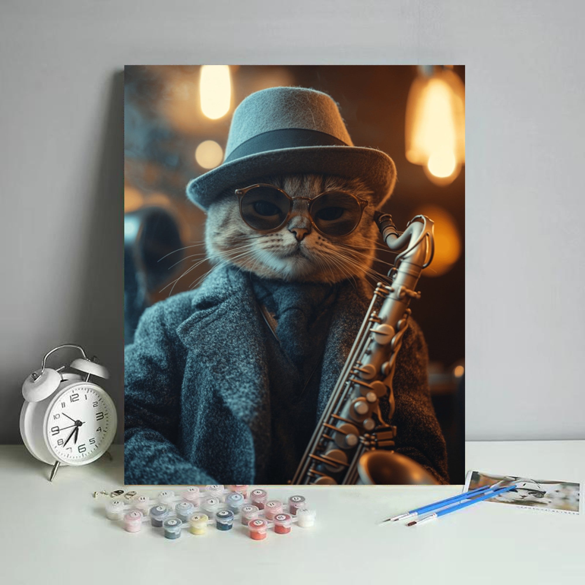 Saxophone Cool Cat