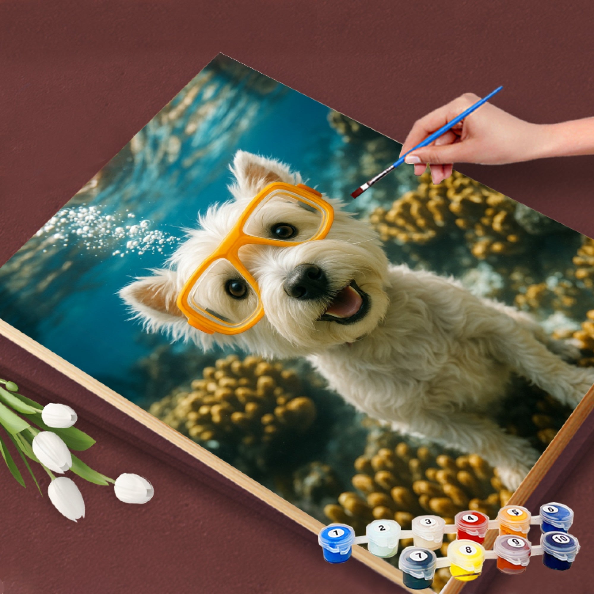 Underwater Model Pup