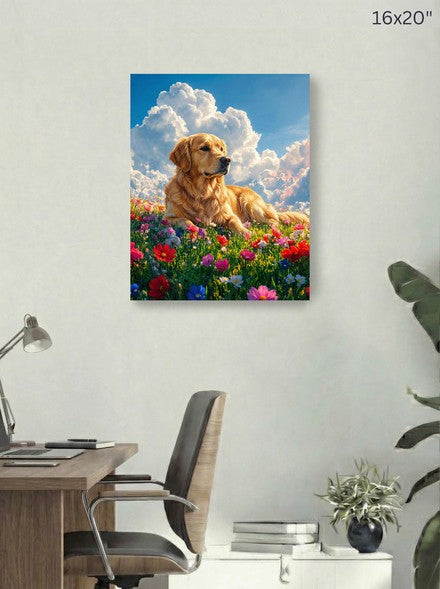 Golden Retriever 16x20 canvas mockup