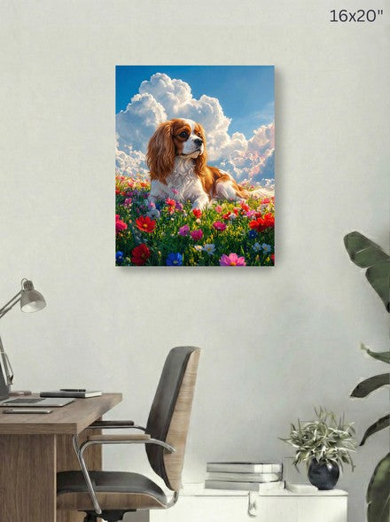 Cavalier King Charles Spaniel 16x20 canvas mockup