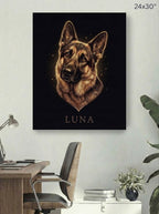 Ember Glow Custom Canvas Print