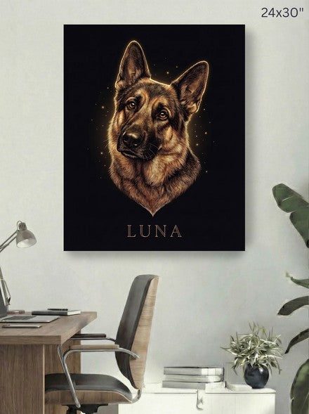 Ember Glow Custom Canvas Print