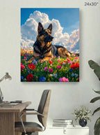 German Shepherd 24x30 canvas mockup