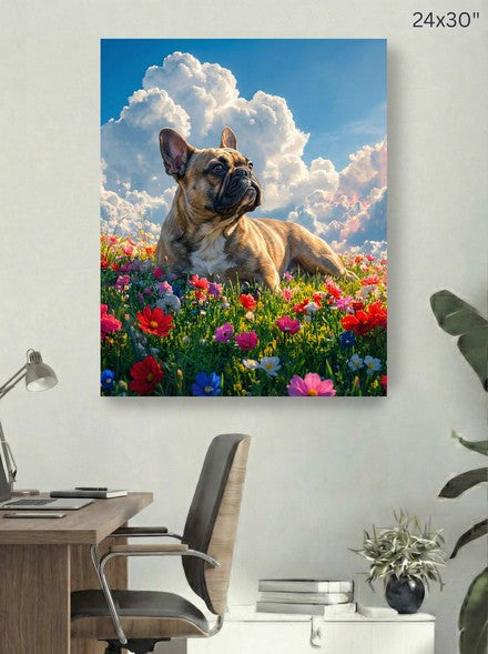 French Bulldog 24x30 canvas mockup