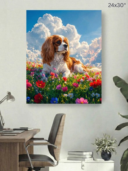 Cavalier King Charles Spaniel 24x30 canvas mockup