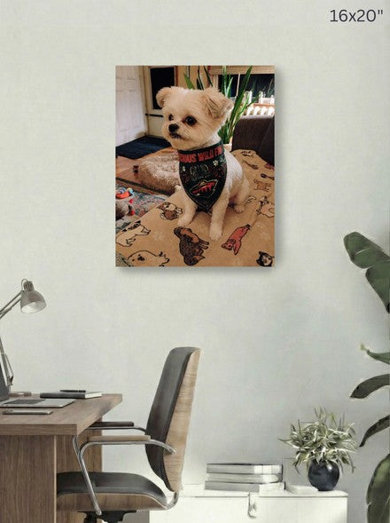 Canvas 16x20 room mockup