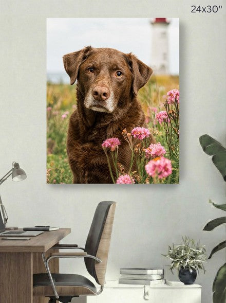 Canvas 24x30 room mockup