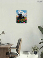 Canvas 8x10 room mockup