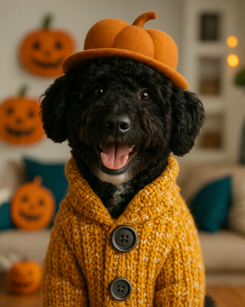 Pumpkin Cardigan Pup