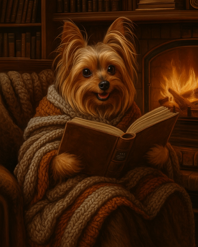 Fireplace Bookworm