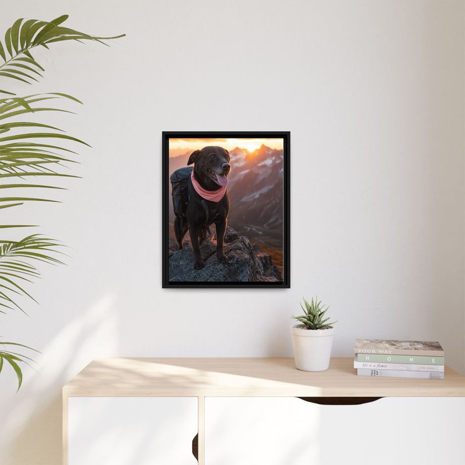 Framed 16x20 Black context