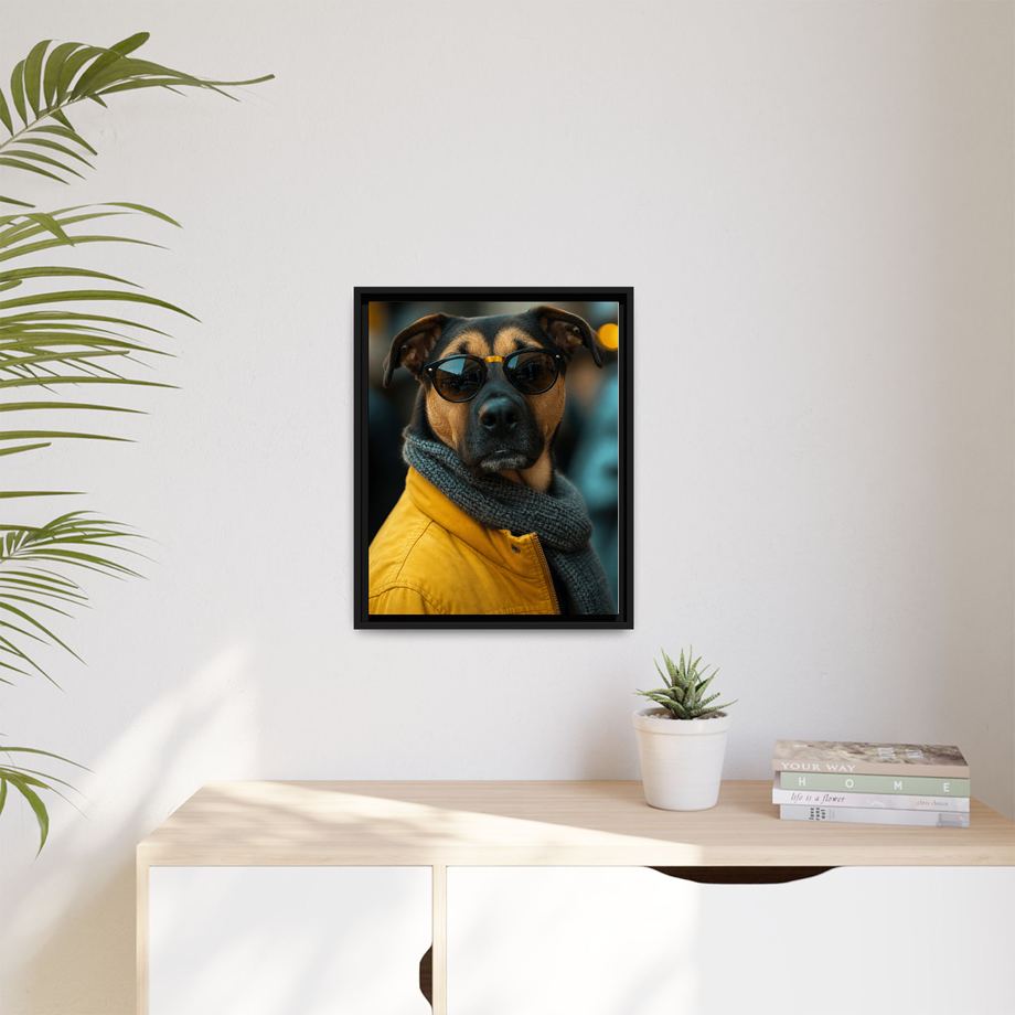 Framed 16x20 Black context
