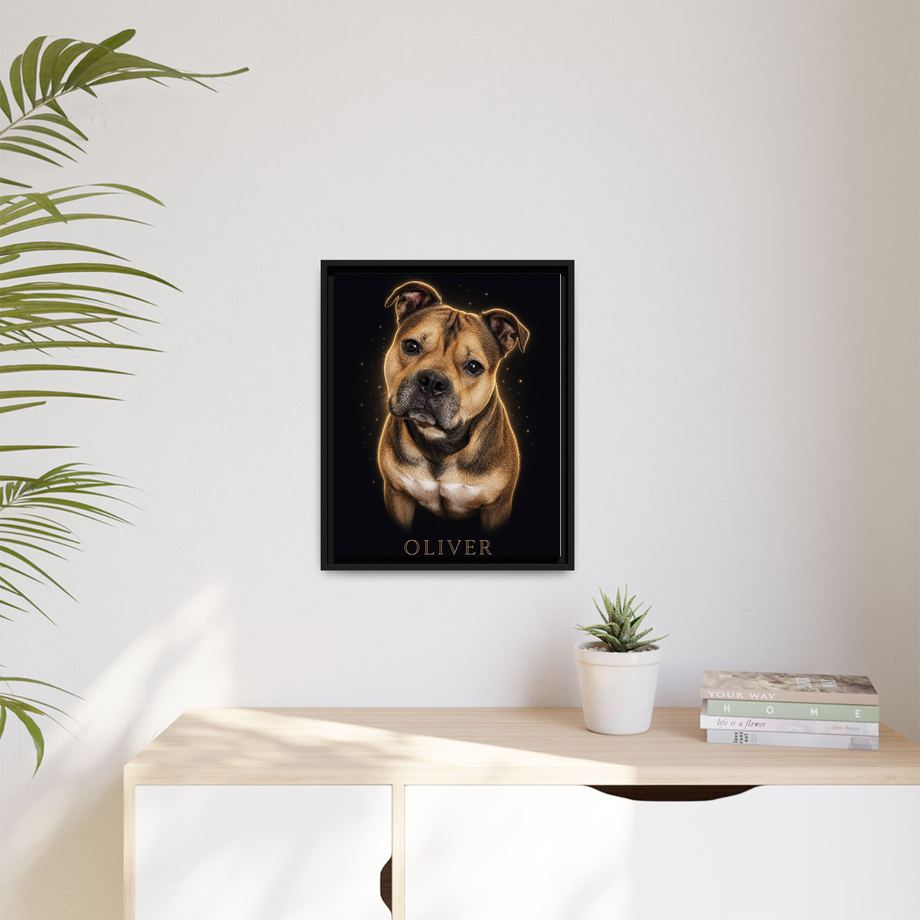 Framed 16x20 Black context