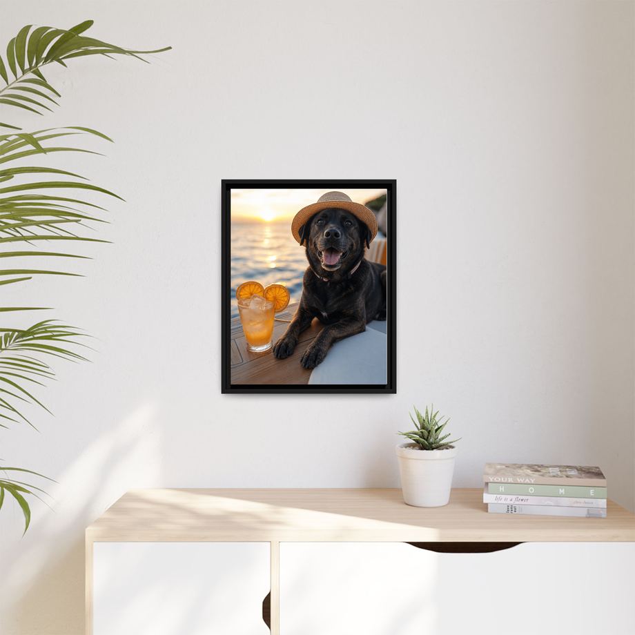 Framed 16x20 Black context