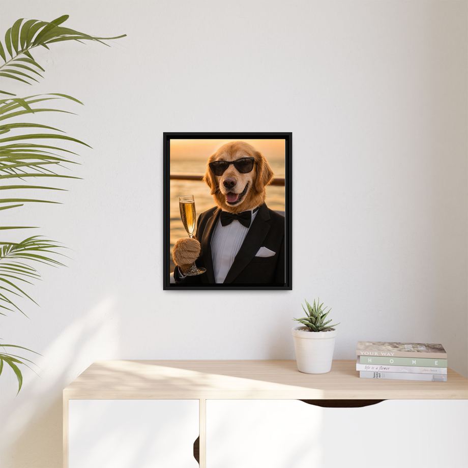 Framed 16x20 Black context