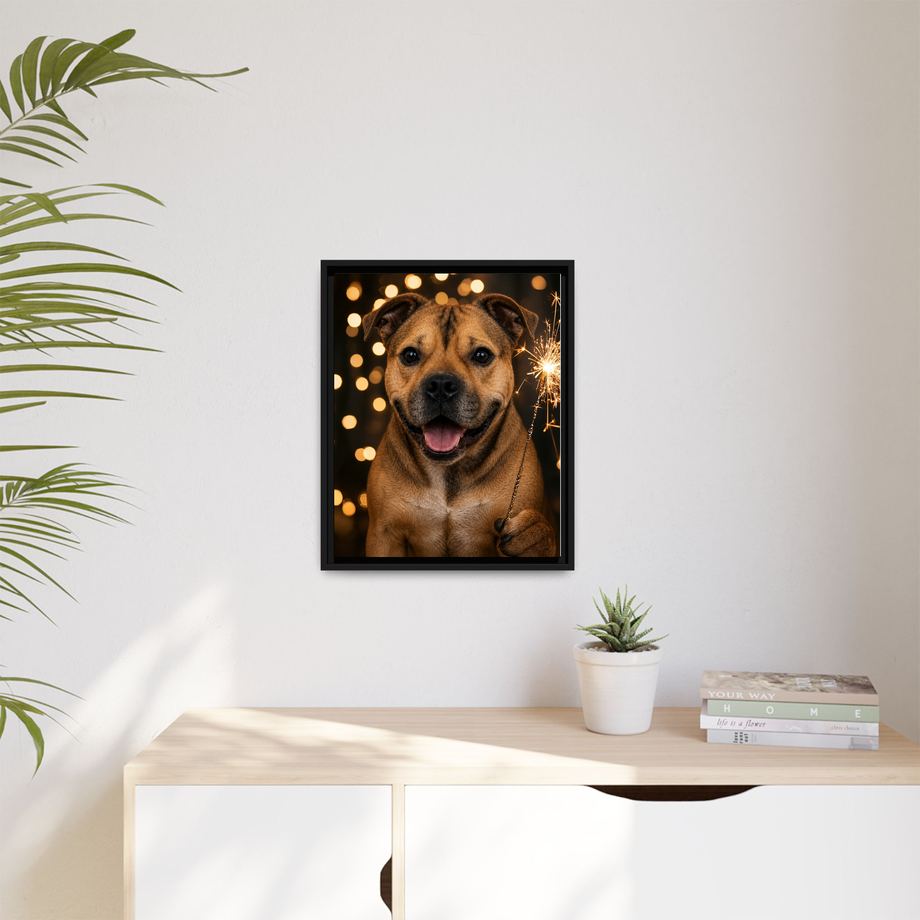 Framed 16x20 Black context