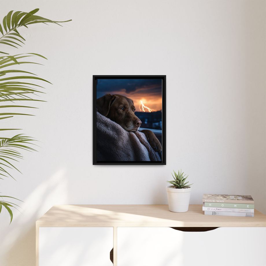 Framed 16x20 Black context