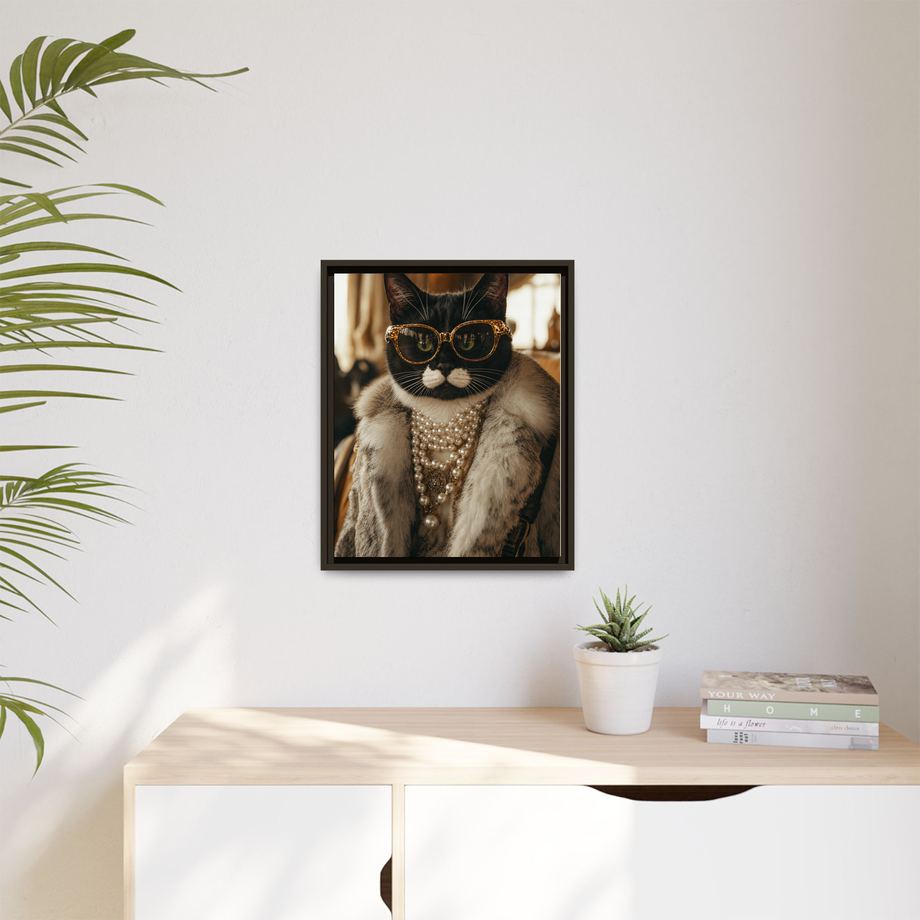 Framed 16x20 Espresso context