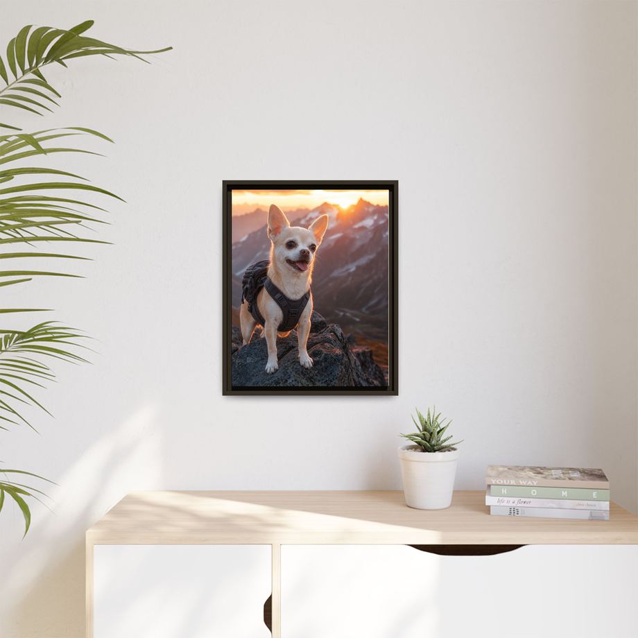 Framed 16x20 Espresso context