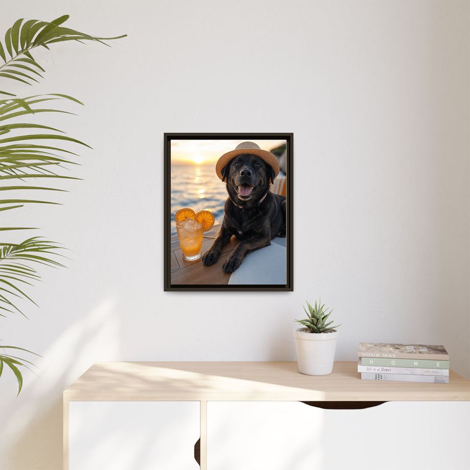 Framed 16x20 Espresso context