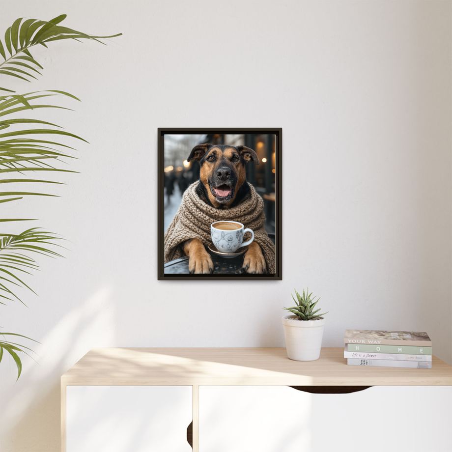 Framed 16x20 Espresso context