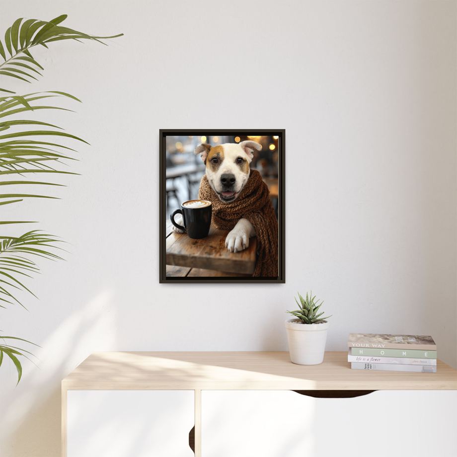 Framed 16x20 Espresso context