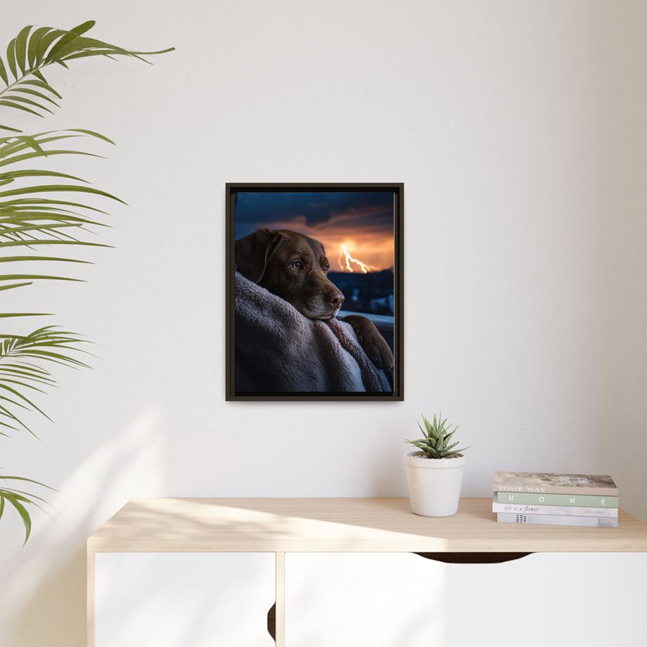 Framed 16x20 Espresso context