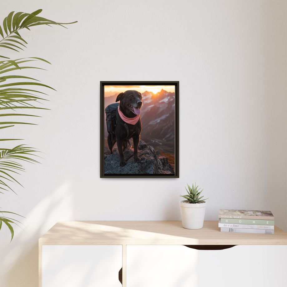 Framed 16x20 Espresso context