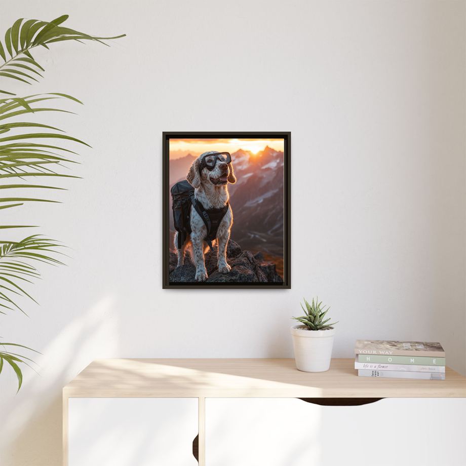 Framed 16x20 Espresso context