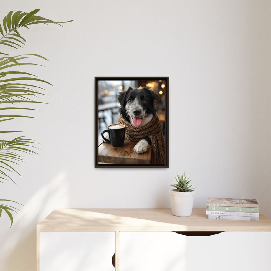 Framed 16x20 Espresso context
