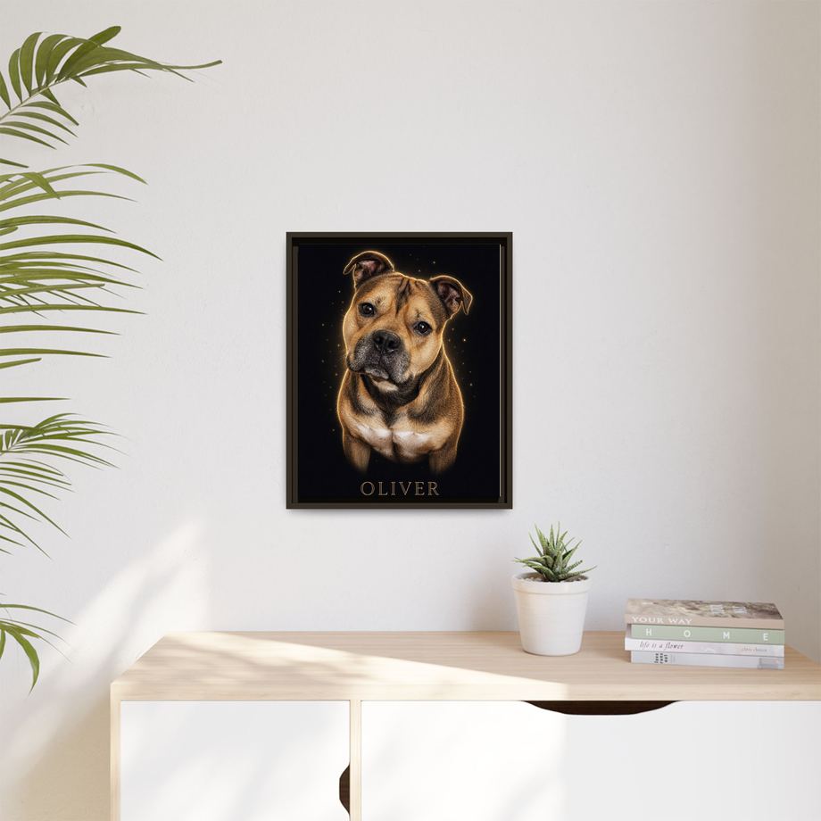 Framed 16x20 Espresso context