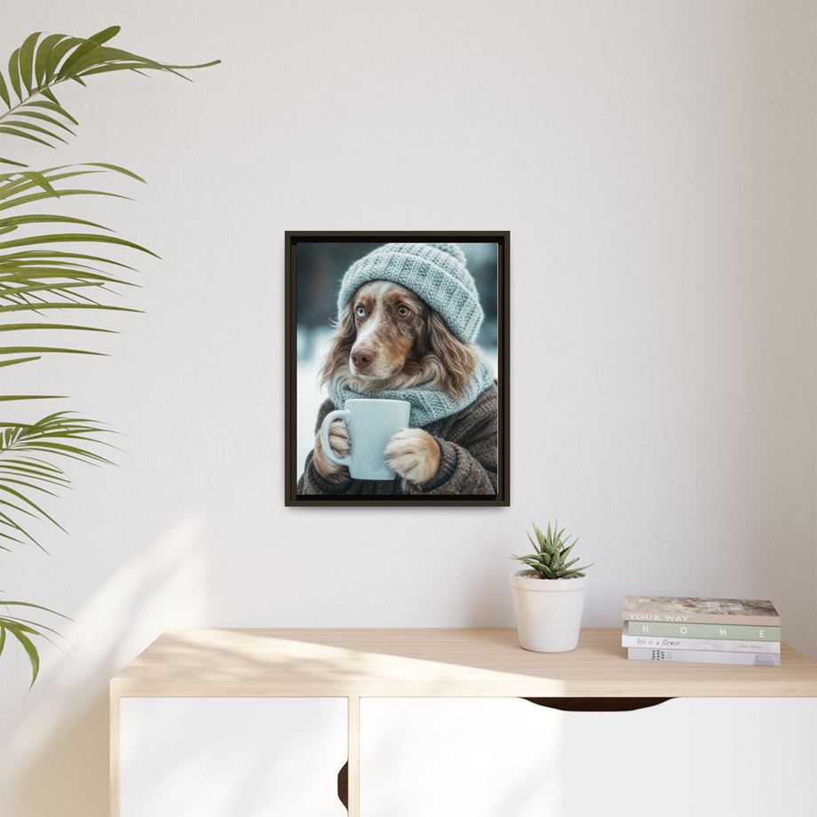 Framed 16x20 Espresso context