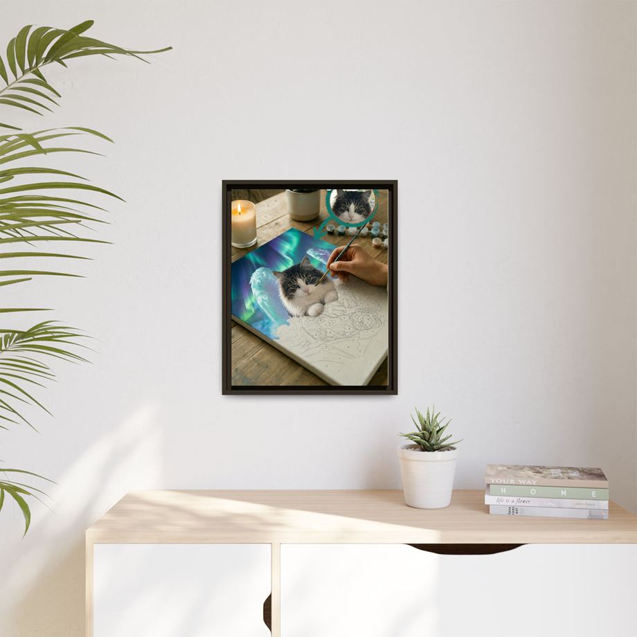 Framed 16x20 Espresso context