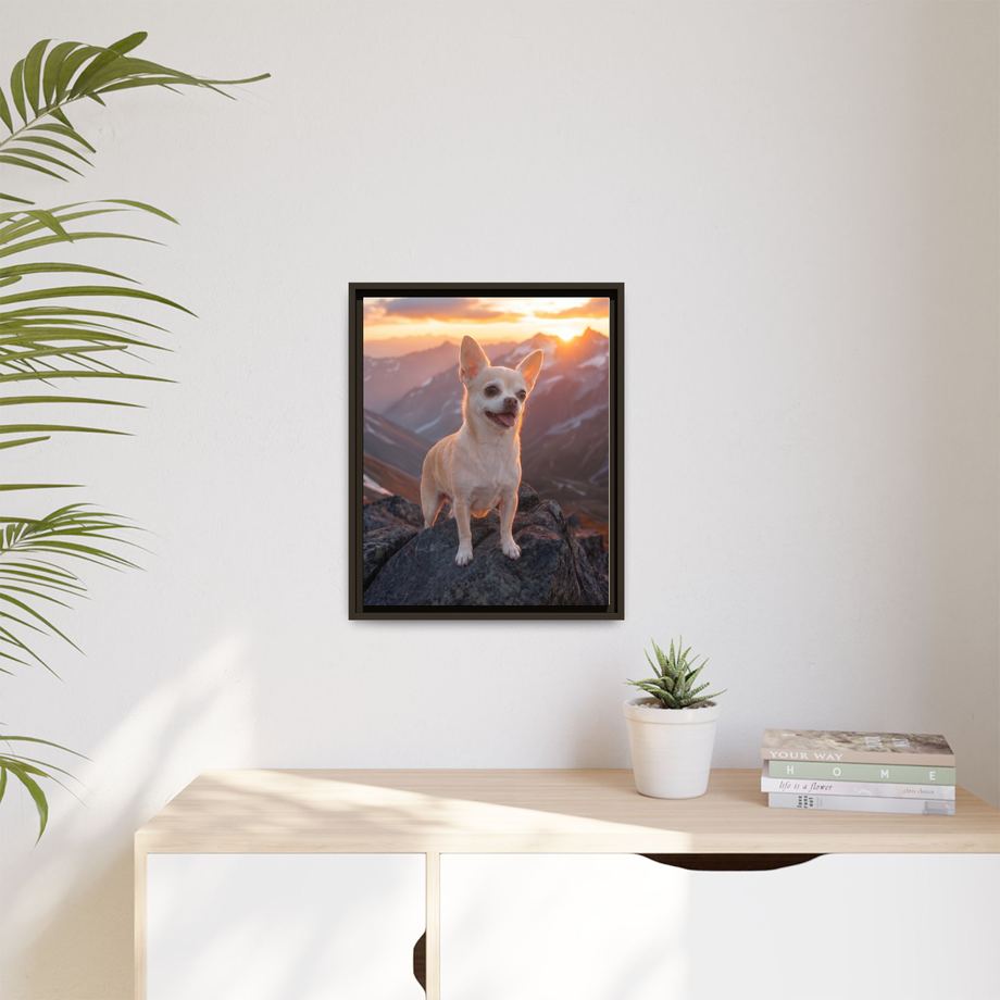 Framed 16x20 Espresso context