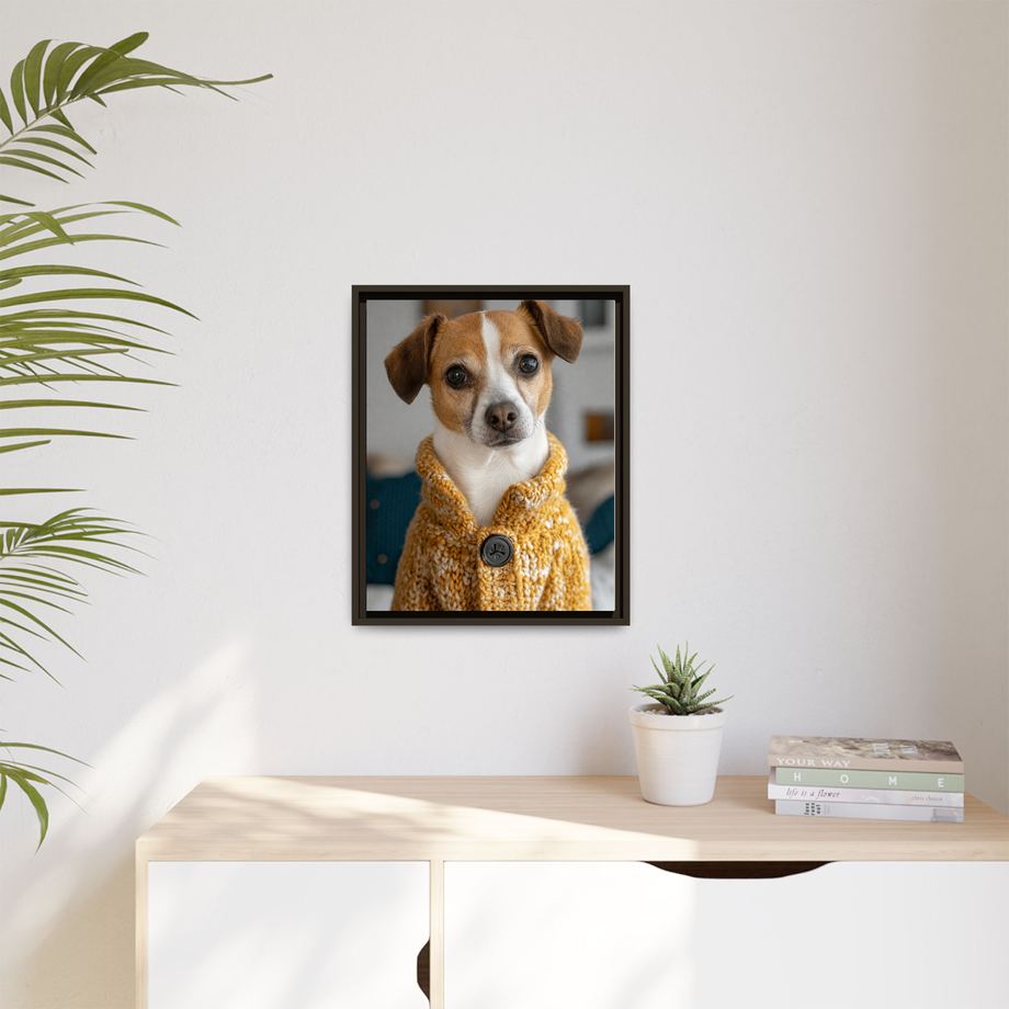 Framed 16x20 Espresso context