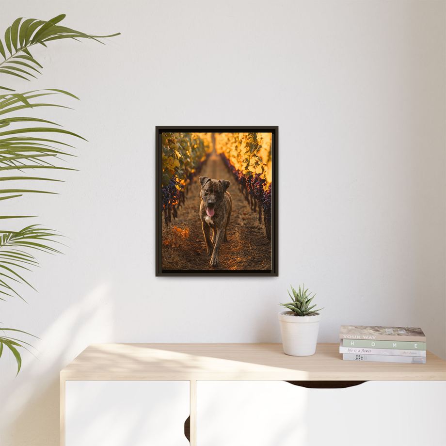 Framed 16x20 Espresso context