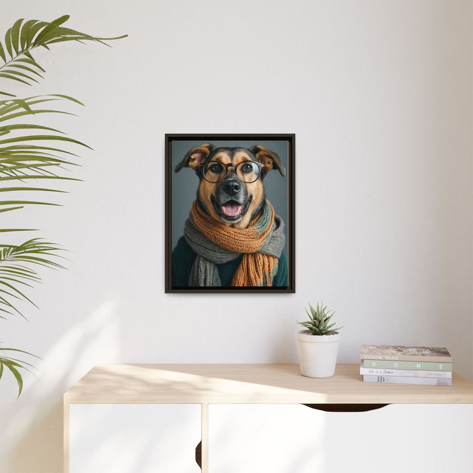 Framed 16x20 Espresso context