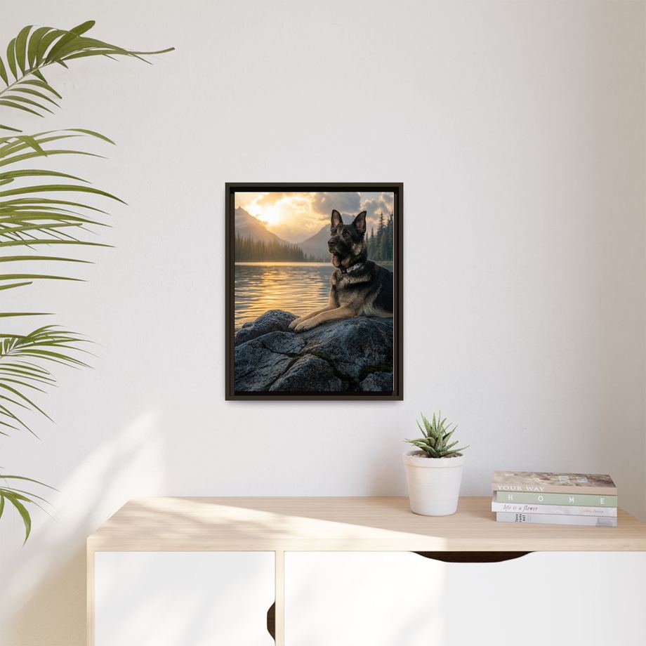 Framed 16x20 Espresso context