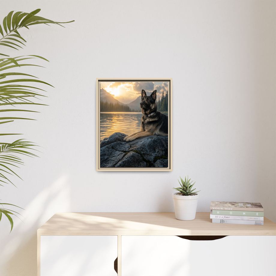 Framed 16x20 Natural context