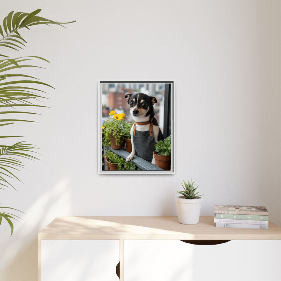 Framed 16x20 White context